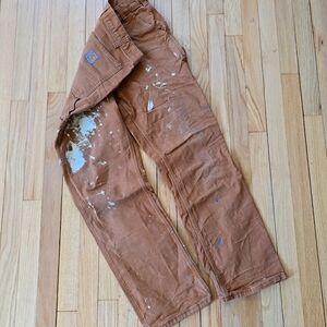 Carhartt Relaxed Fit Carpenter Pants Size 32x32 Brown Painter Chore Outdoors